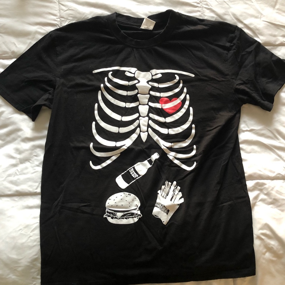 Mens Halloween Skeleton T-Shirt